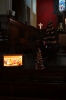 Main church tree and knitted Nativity